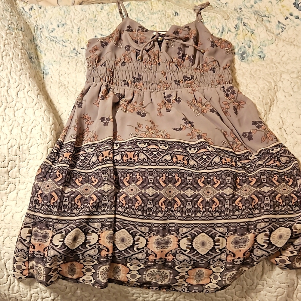 Maurices floral spaghetti strap Medium Dress